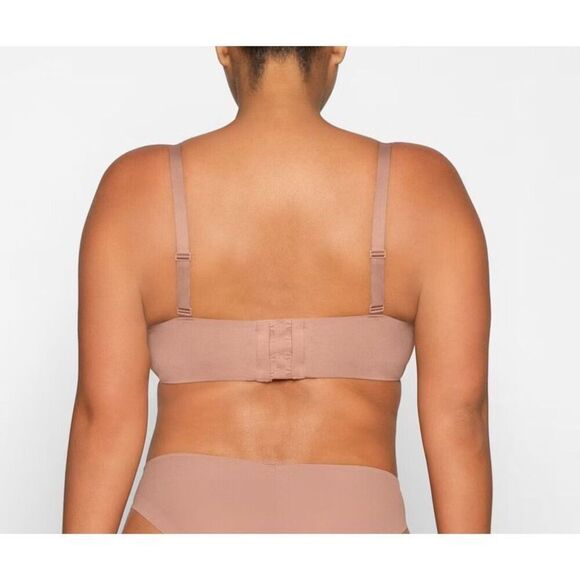 SKIMS Mesh Unlined Balconette Bra 36D Sienna - Picture 6 of 7